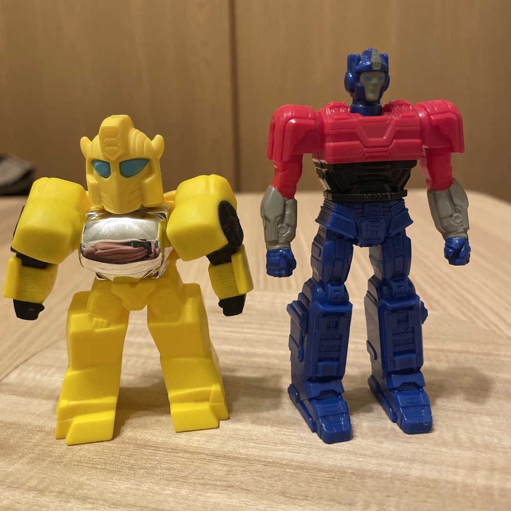 Burger King Transformers Toy Lot Orion Pax Optimus Prime & Bumblebee 2024 2026